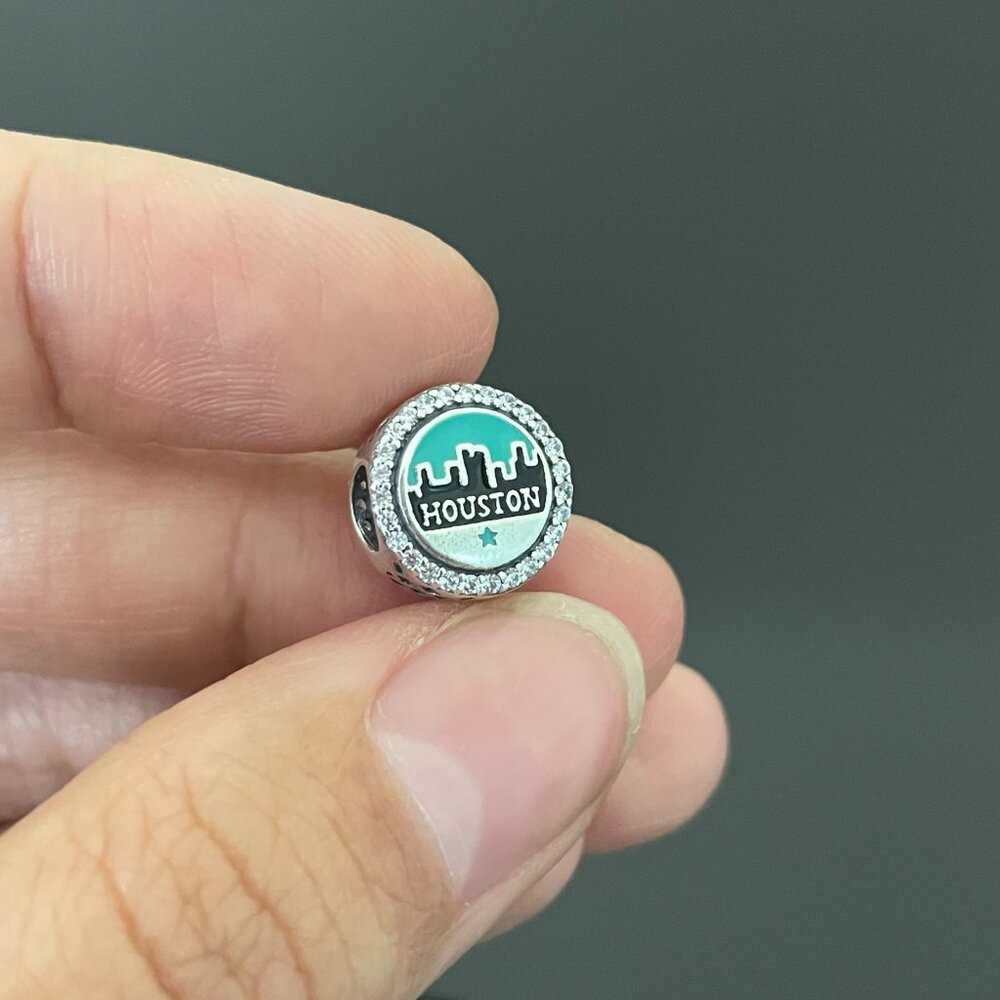 Pandora Houston Texas Bead Charm Houston Charm Texas Charm Travel Charm